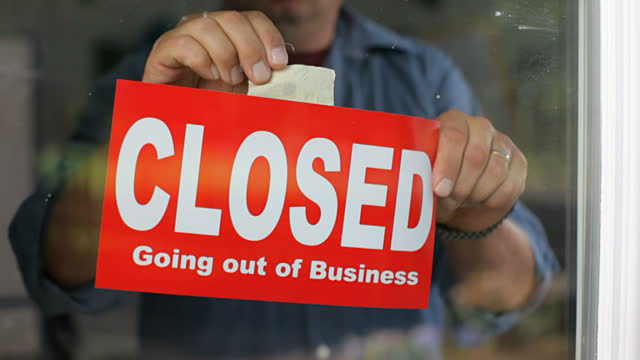 closed for business sign Closed sign
